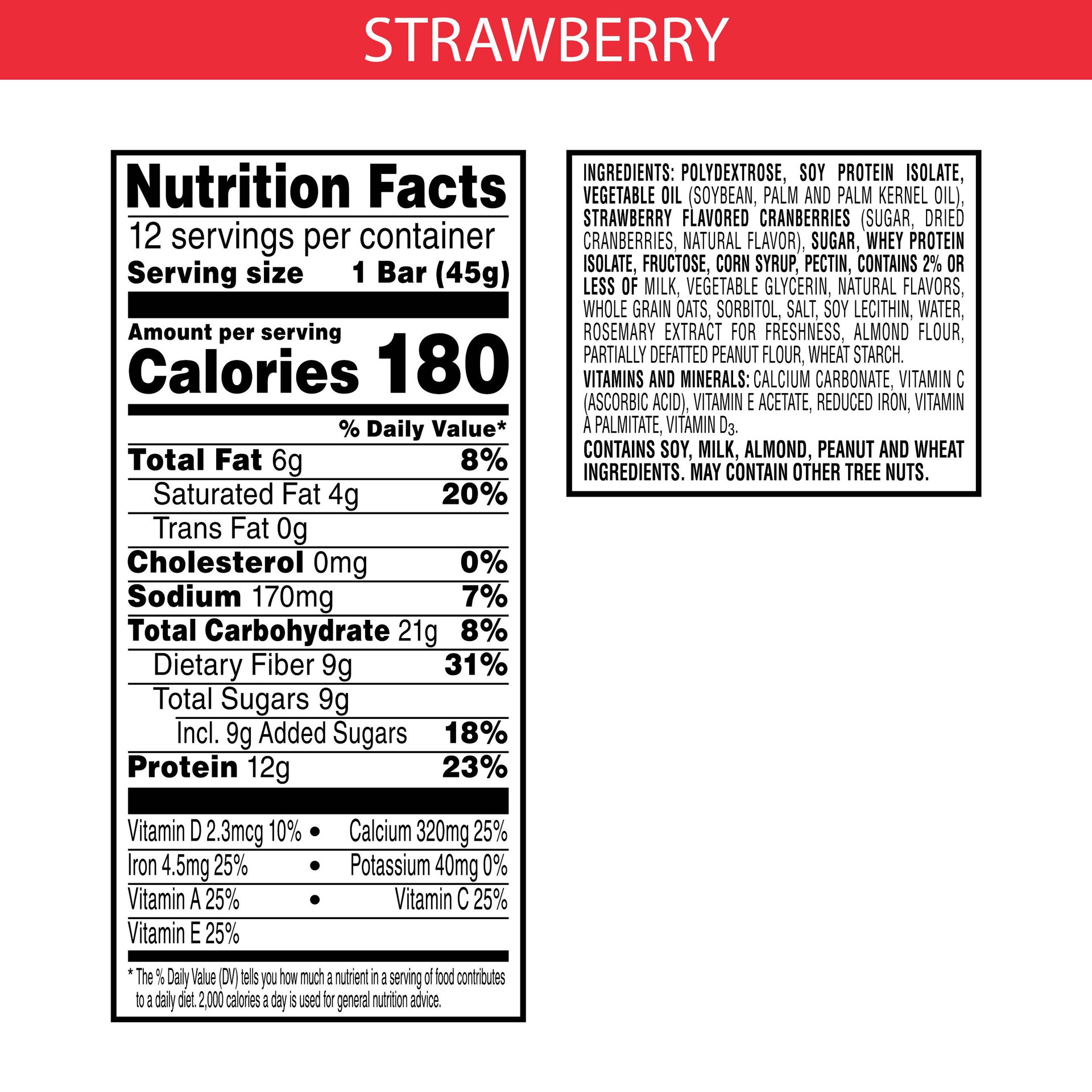 slide 4 of 5, Special K Kellogg's Special K Protein Meal Bars, Strawberry, 19 oz, 12 Count, 19 oz