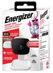 Energizer Smart Wi-Fi 2K Indoor Foldable Privacy Camera - White