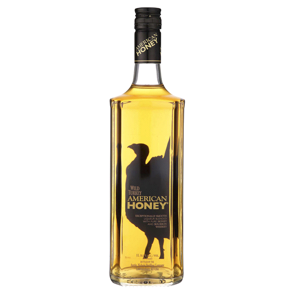 slide 1 of 1, Wild Turkey American Honey Whiskey, 1 lt, 1 liter