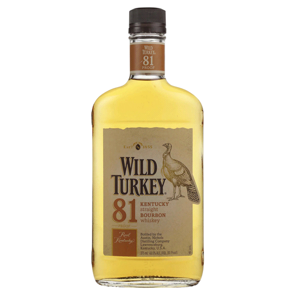 slide 1 of 1, Wild Turkey 81 Kentucky Straight Bourbon Whiskey, 375 ml