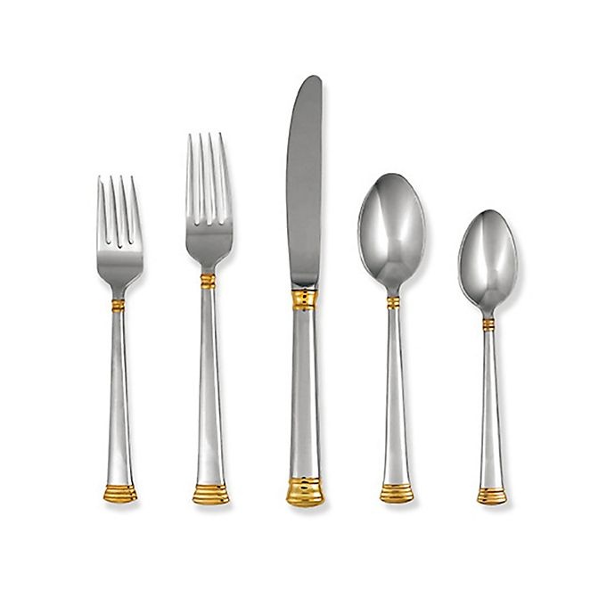 slide 1 of 5, Lenox Eternal Gold Flatware Place Setting, 5 ct