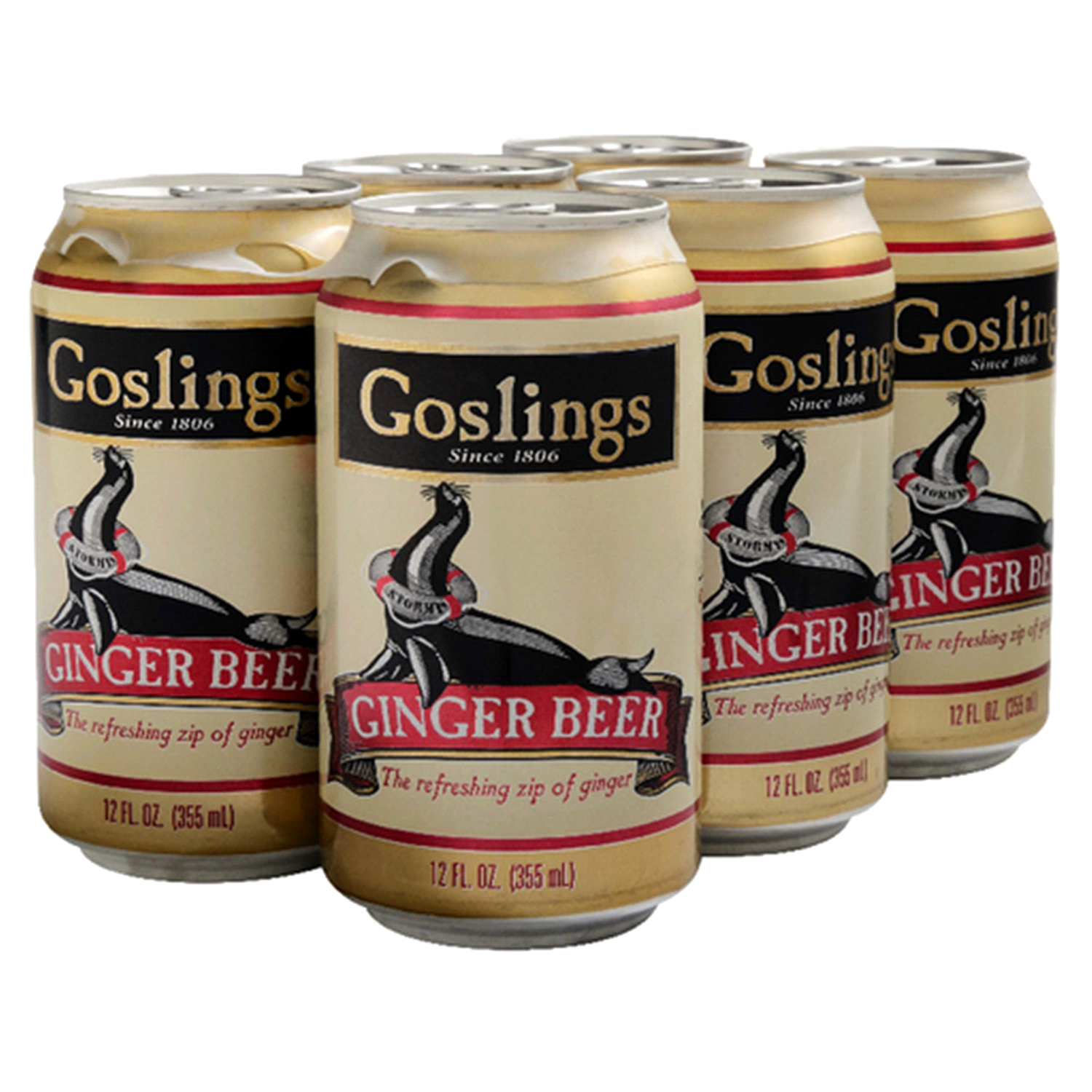 slide 1 of 2, Gosling's Stormy Ginger Beer - 6 ct, 6 ct; 12 oz