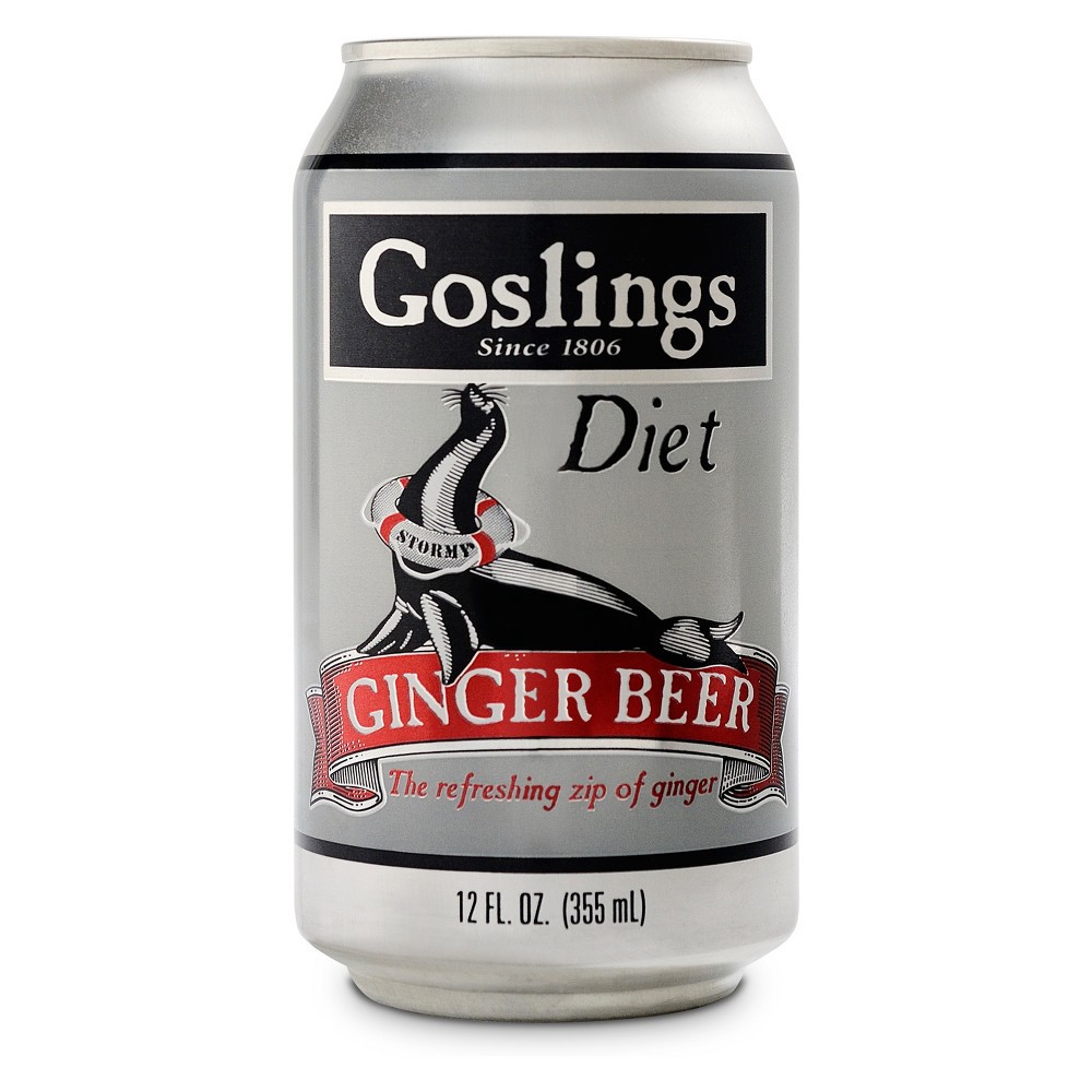 slide 2 of 2, Gosling's Stormy Diet Ginger Beer 6 - 12 fl oz Cans, 72 fl oz