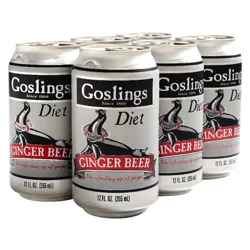 Gosling's Stormy Diet Ginger Beer 6 - 12 fl oz Cans
