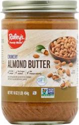 Raley's Almond Butter, Crunchy 16 oz