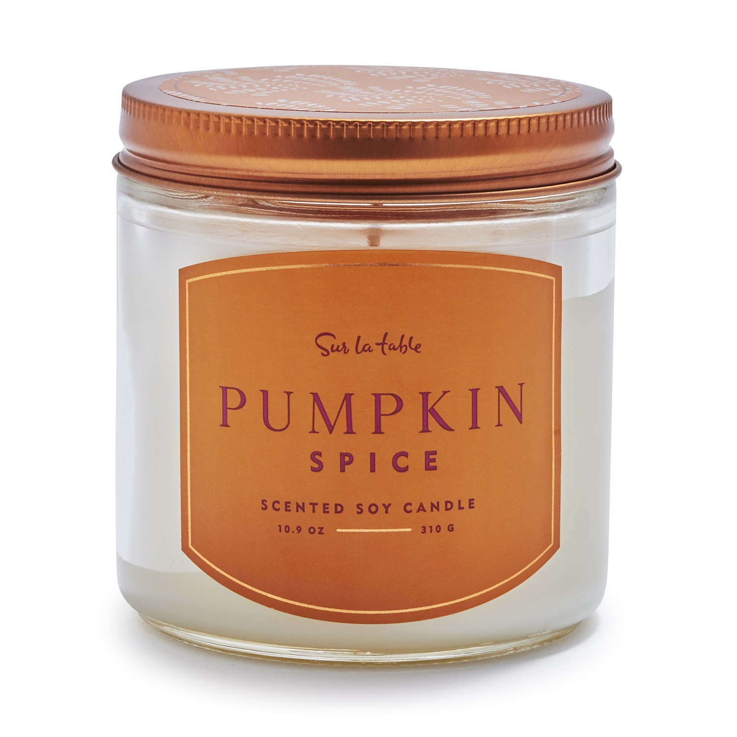 slide 1 of 1, Sur La Table Pumpkin Spice Soy Candle, 10.9 oz