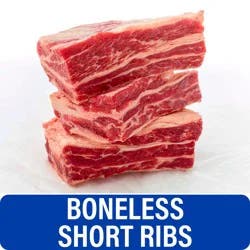 Choice Boneless Short Beef Ribs - 1 lb