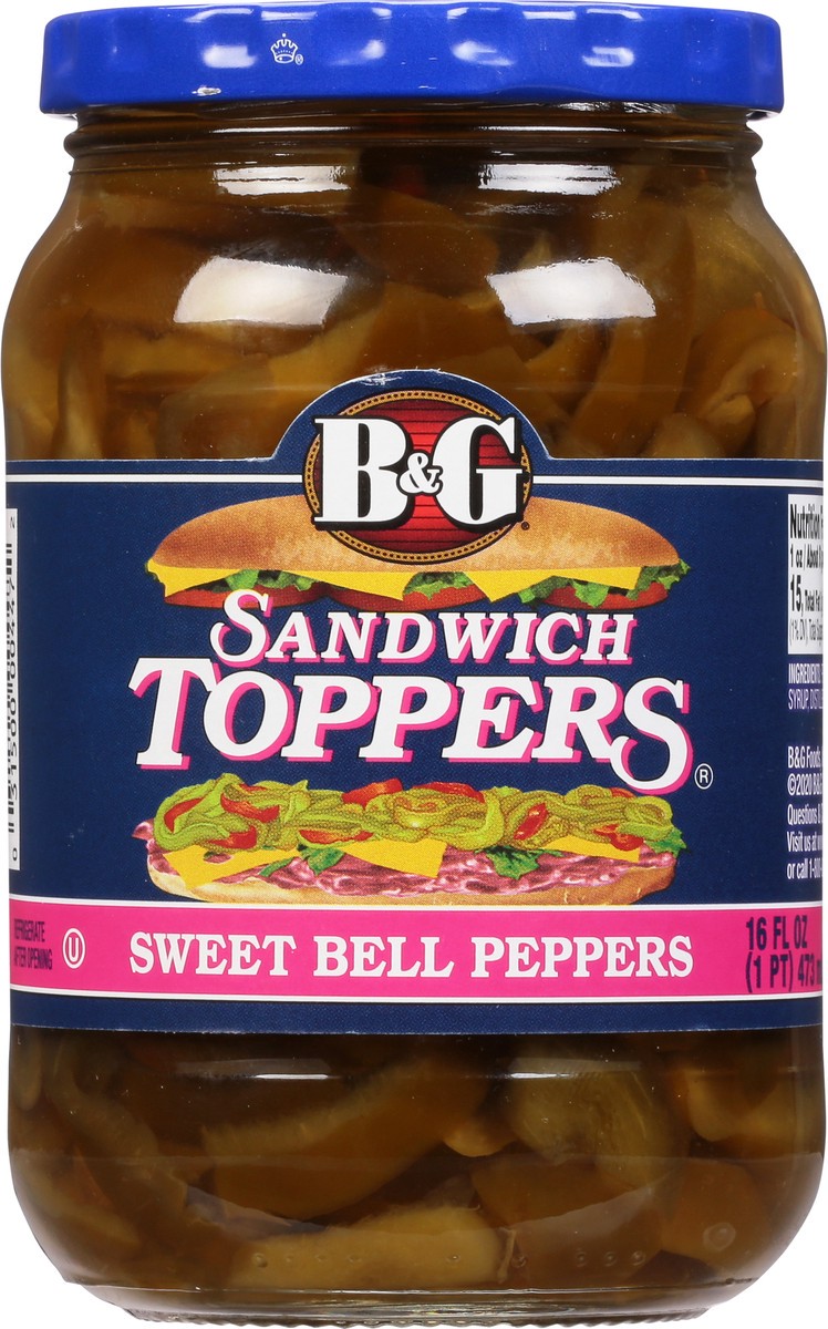 slide 8 of 13, B&G Sandwich Toppers Sweet Bell Peppers 16 fl oz, 16 fl oz