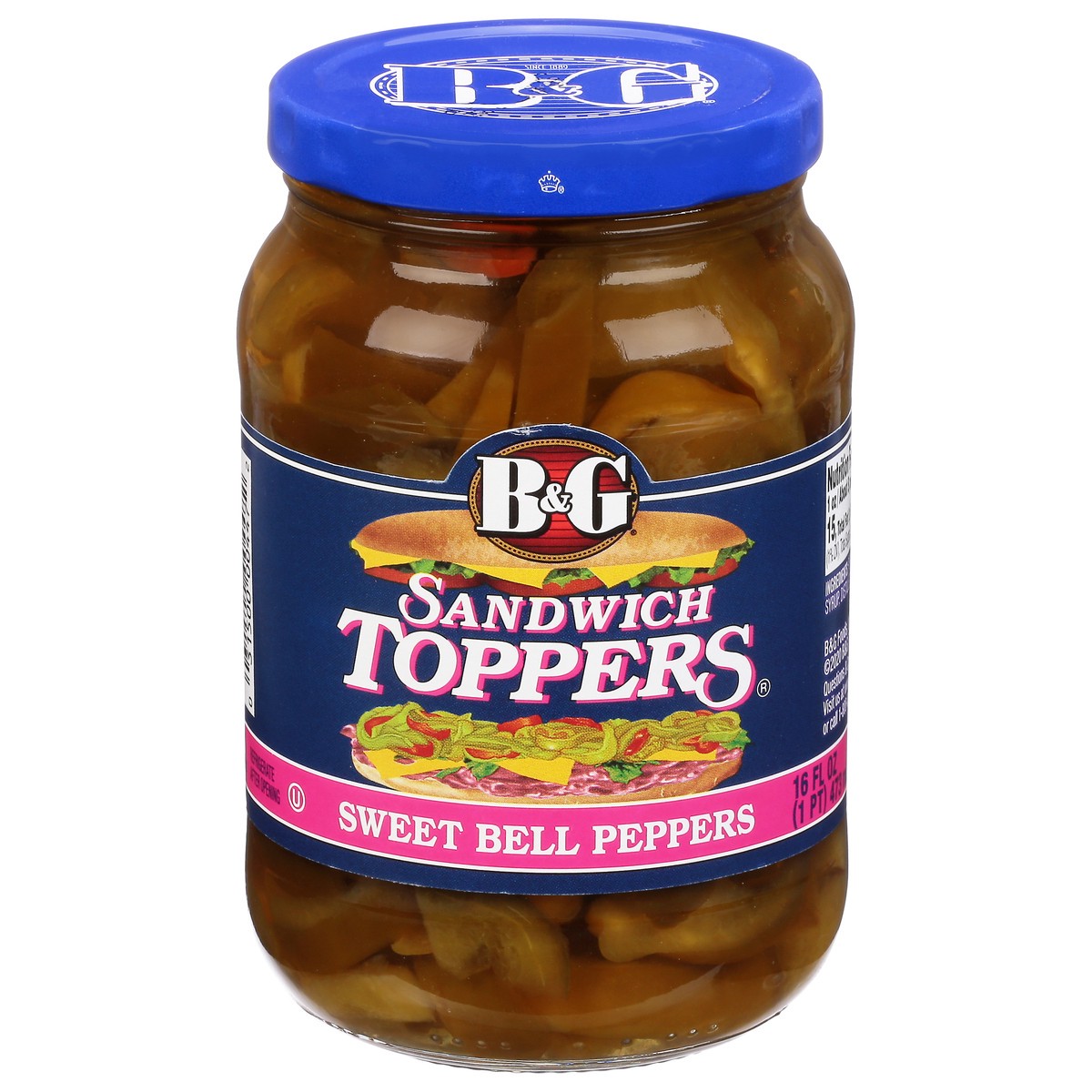 slide 11 of 13, B&G Sandwich Toppers Sweet Bell Peppers 16 fl oz, 16 fl oz