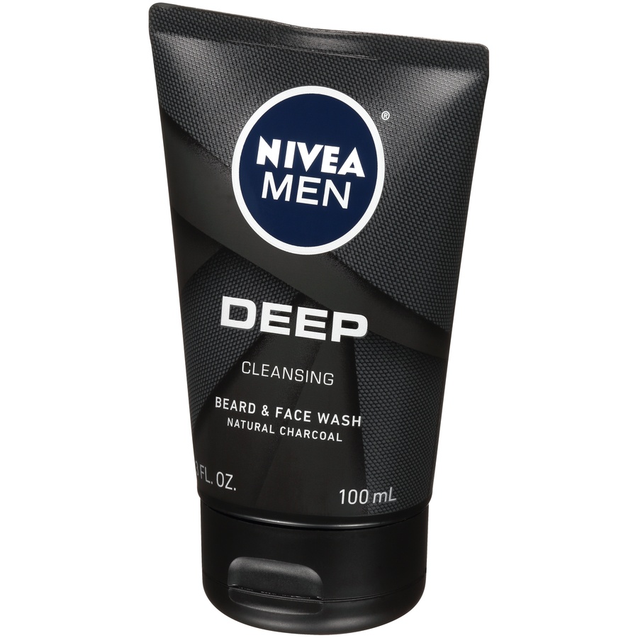 slide 5 of 7, Nivea Men Deep Cleansing Beard & Face Wash, 3.3 oz