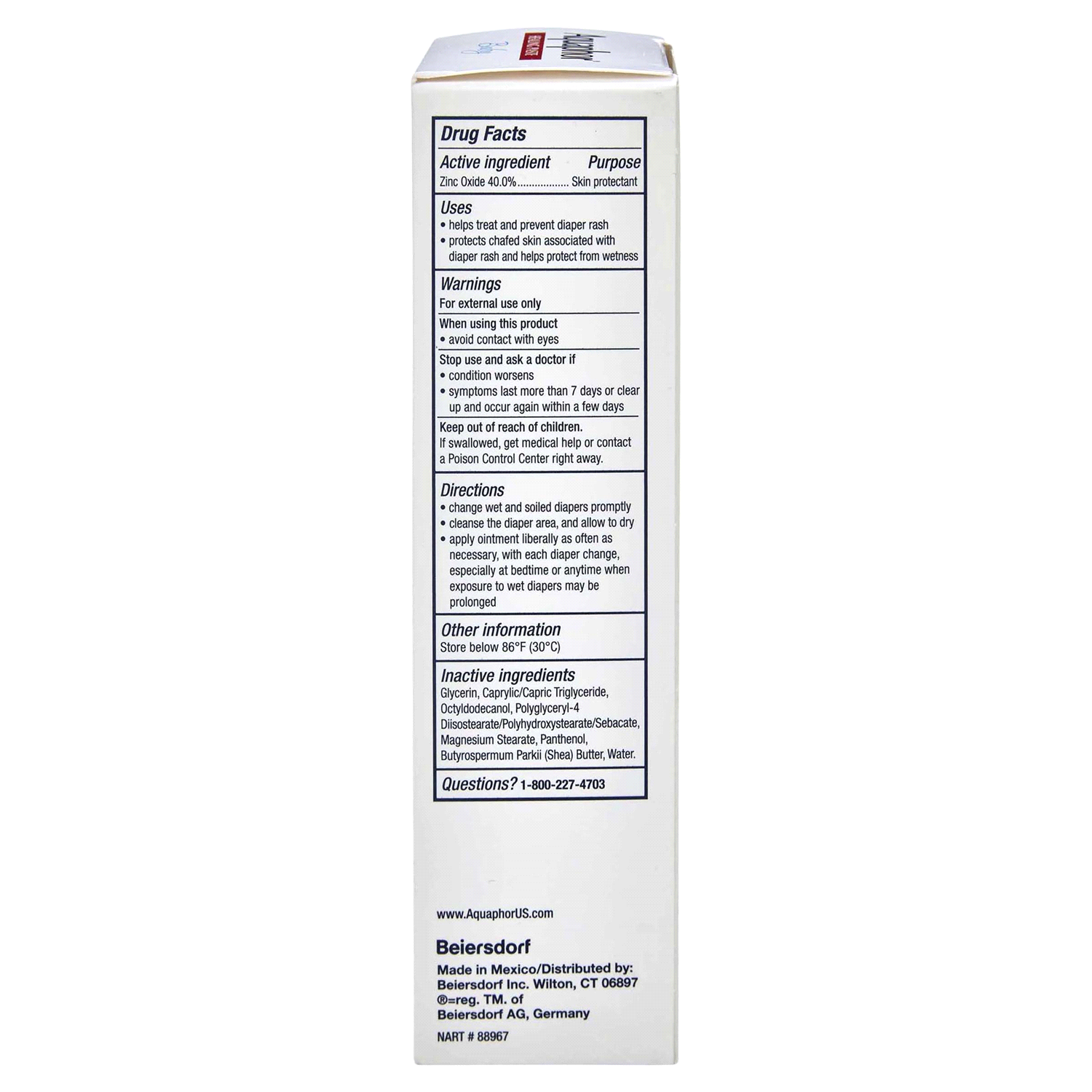 slide 2 of 2, Aquaphor Baby Fast Relief Diaper Rash Paste 3.5 oz, 3.5 oz