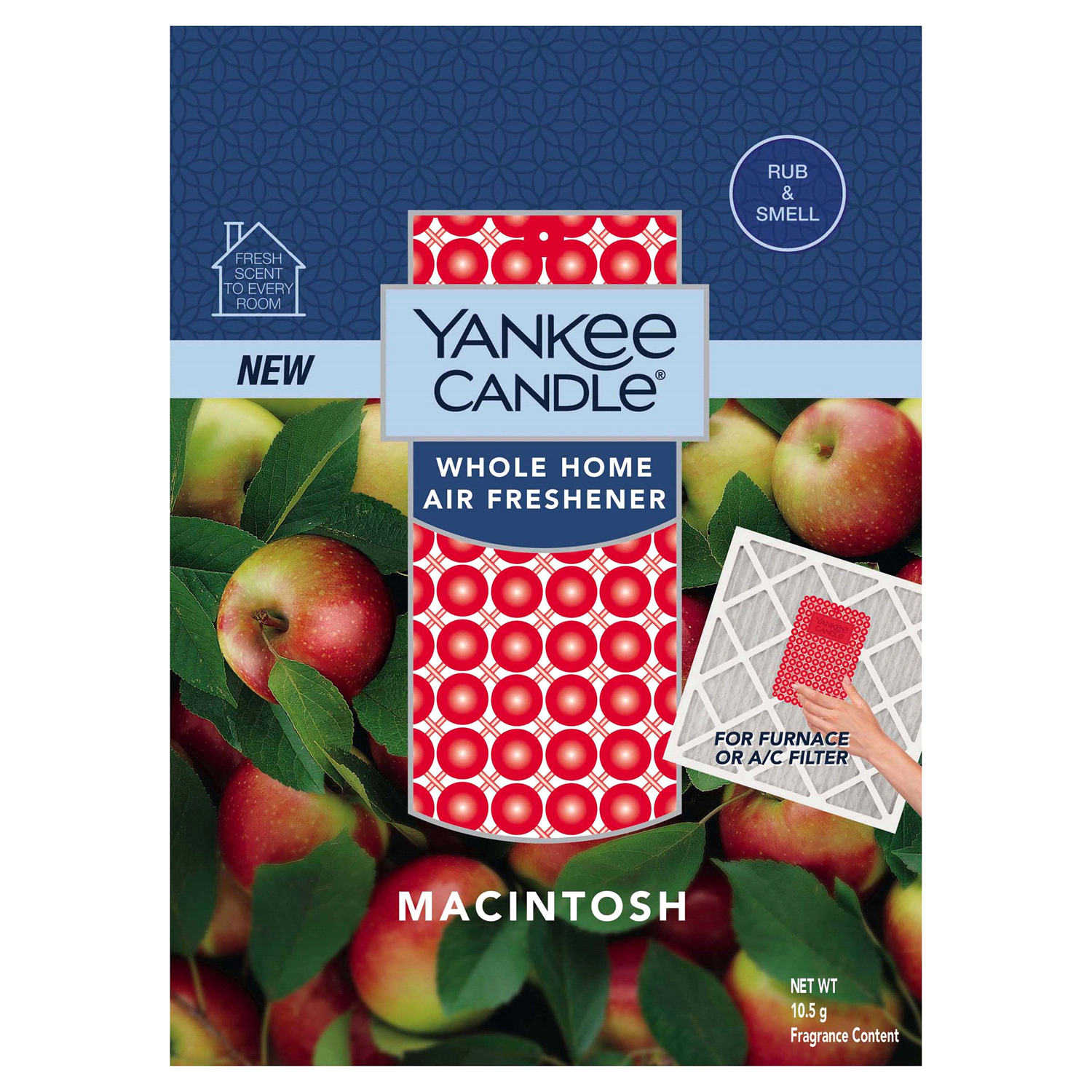 slide 1 of 1, Yankee Candle Whole Home Macintosh Air Freshener 10.5 g, 1 ct