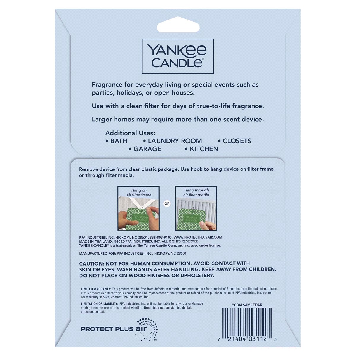 slide 2 of 2, Yankee Candle Balsam Cedar Home Air Freshener, 1 ct