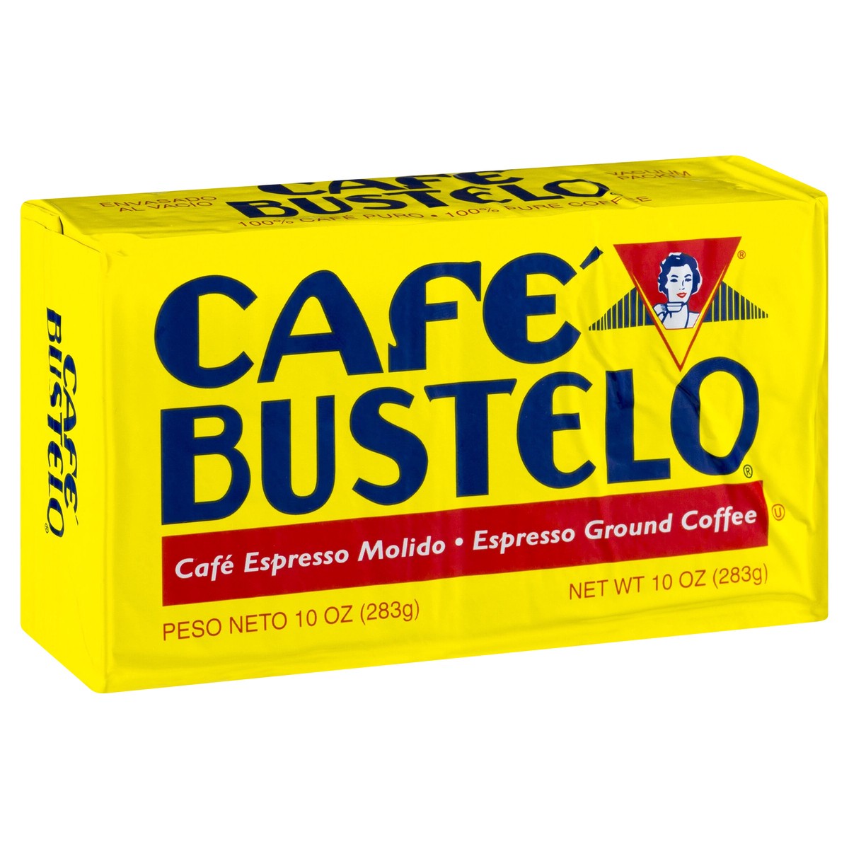 slide 9 of 9, Café Bustelo, Espresso Style Dark Roast Ground Coffee, Vacuum-Packed 10 oz. Brick, 10 oz
