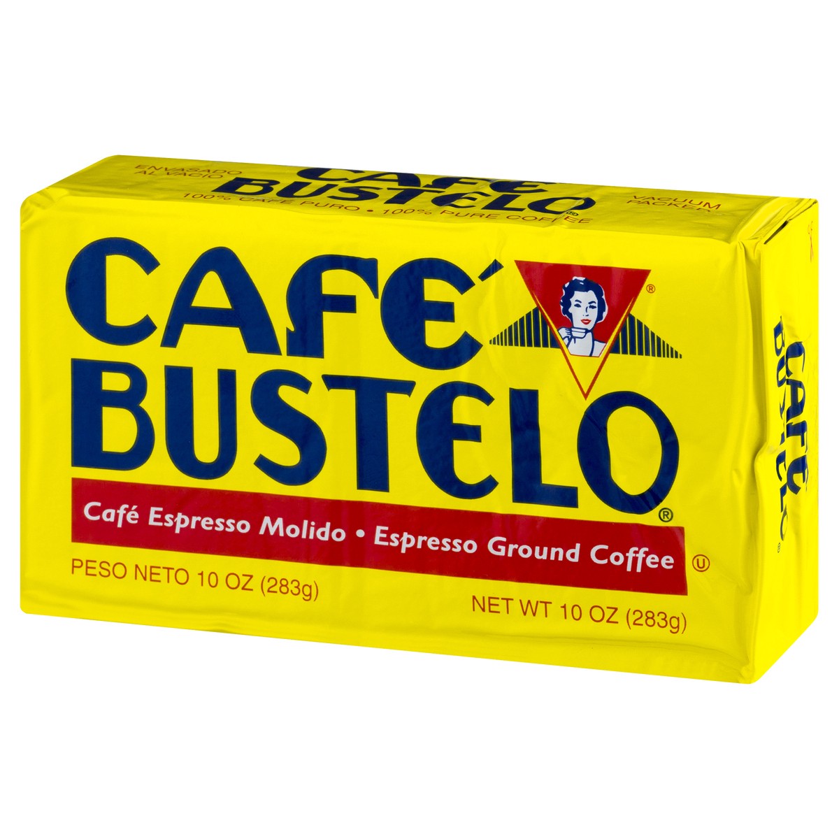 slide 2 of 9, Café Bustelo, Espresso Style Dark Roast Ground Coffee, Vacuum-Packed 10 oz. Brick, 10 oz