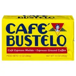 Café Bustelo, Espresso Style Dark Roast Ground Coffee, Vacuum-Packed 10 oz. Brick
