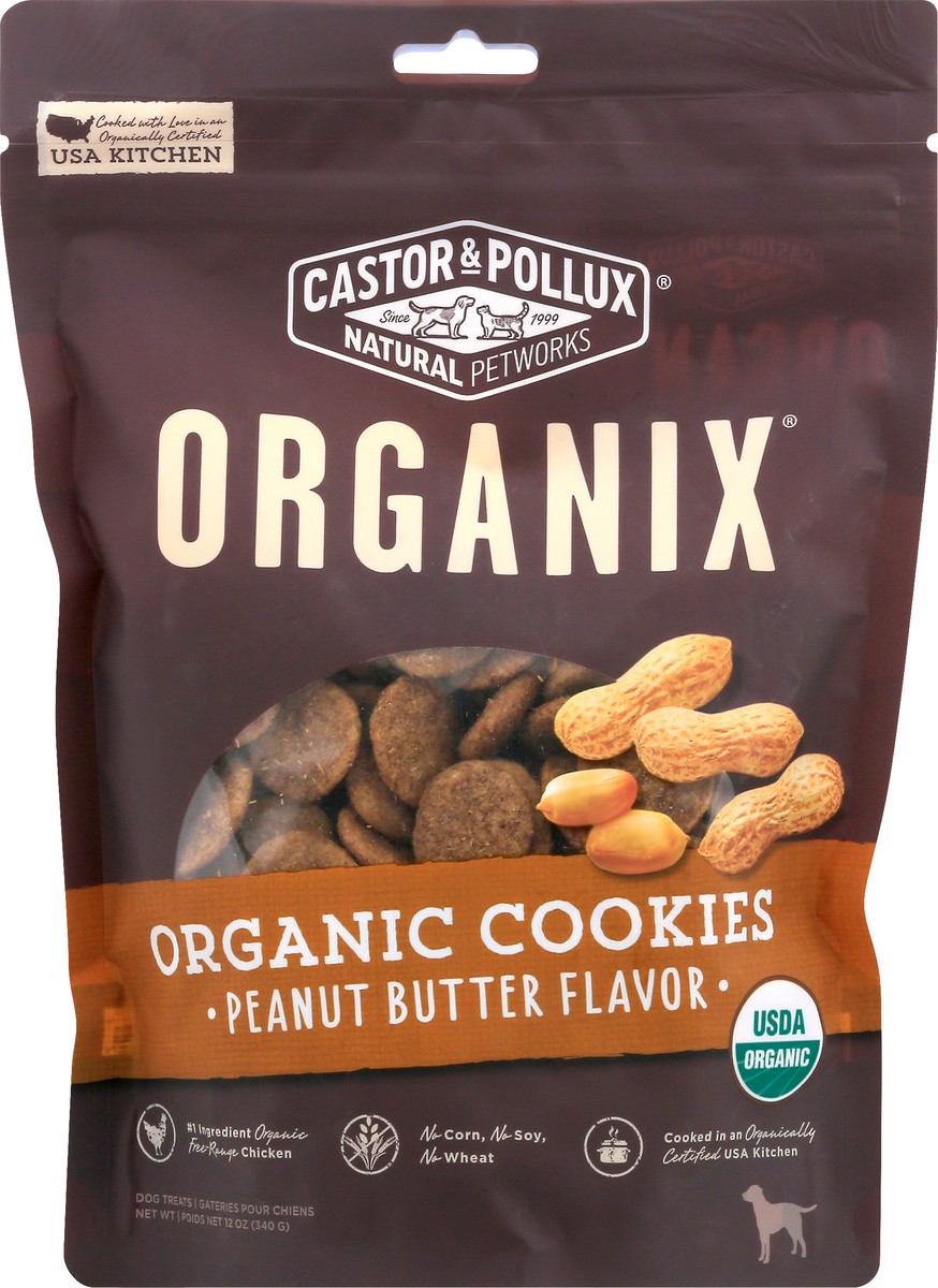 slide 8 of 10, Organix Organic Peanut Butter Flavor Cookies 12 oz, 12 oz