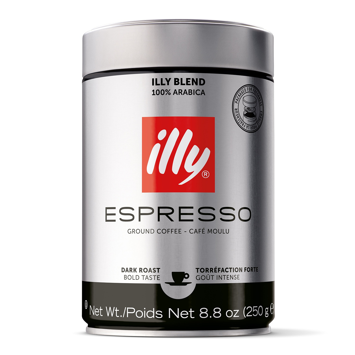 slide 1 of 1, illy Ground Coffee, Dark Espresso, 1 ct