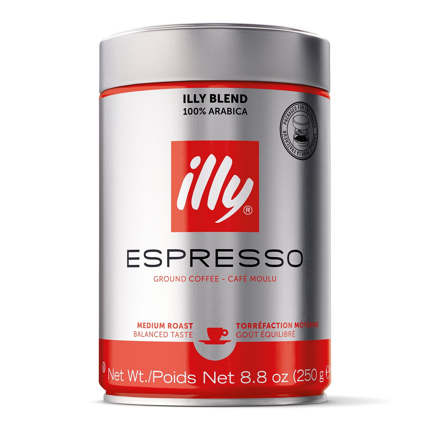 slide 1 of 1, illy Ground Coffee, Medium Espresso, 1 ct