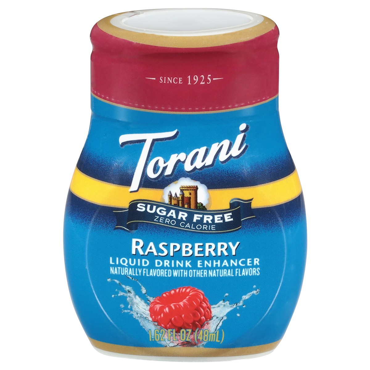 slide 1 of 14, Torani, Sugar Free Raspberry Liquid Drink Enhancer, 1.6 oz
