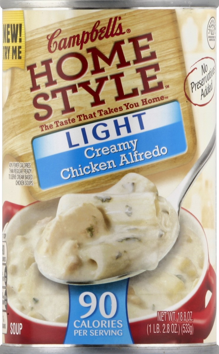 slide 2 of 2, Campbell's Homestyle Campbell's Home Style Light Creamy Chicken Alfredo, 18.8 oz