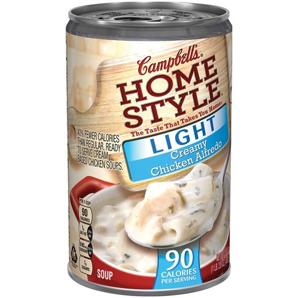 slide 1 of 2, Campbell's Homestyle Campbell's Home Style Light Creamy Chicken Alfredo, 18.8 oz