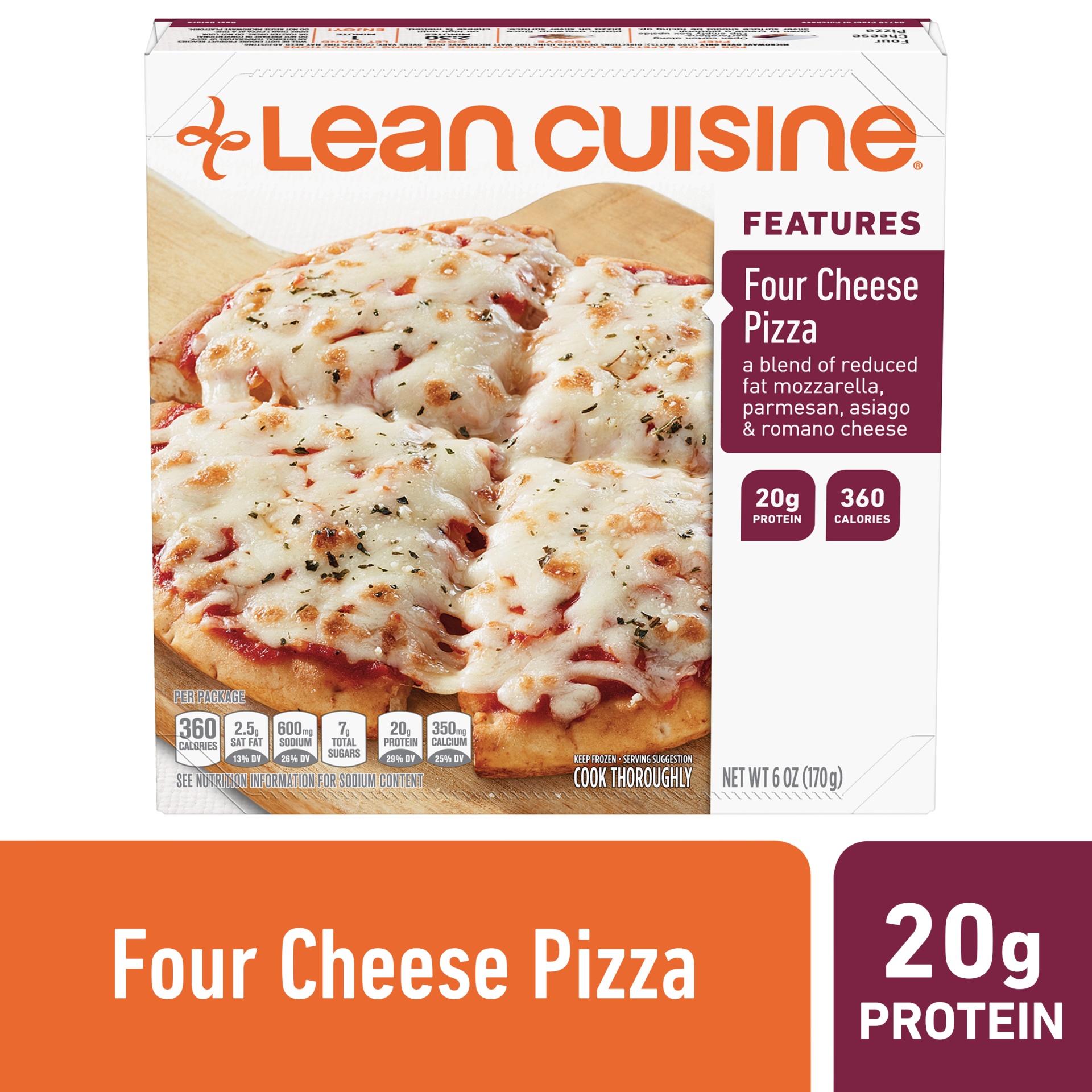 slide 1 of 9, Lean Cuisine Casual Cuisine Traditional Four Cheese Pizza, 6 oz