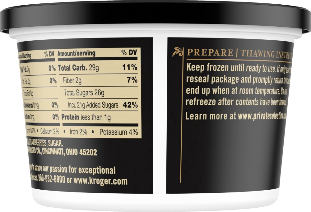 slide 6 of 6, Private Selection Frozen Sliced Strawberries In Sugar, 16 oz