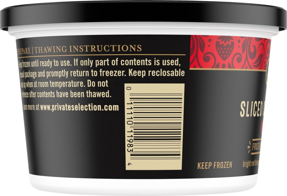 slide 2 of 6, Private Selection Frozen Sliced Strawberries In Sugar, 16 oz