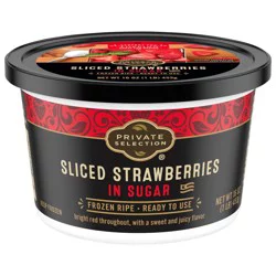 Private Selection Frozen Sliced Strawberries In Sugar