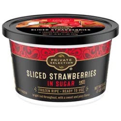 Private Selection Frozen Sliced Strawberries In Sugar