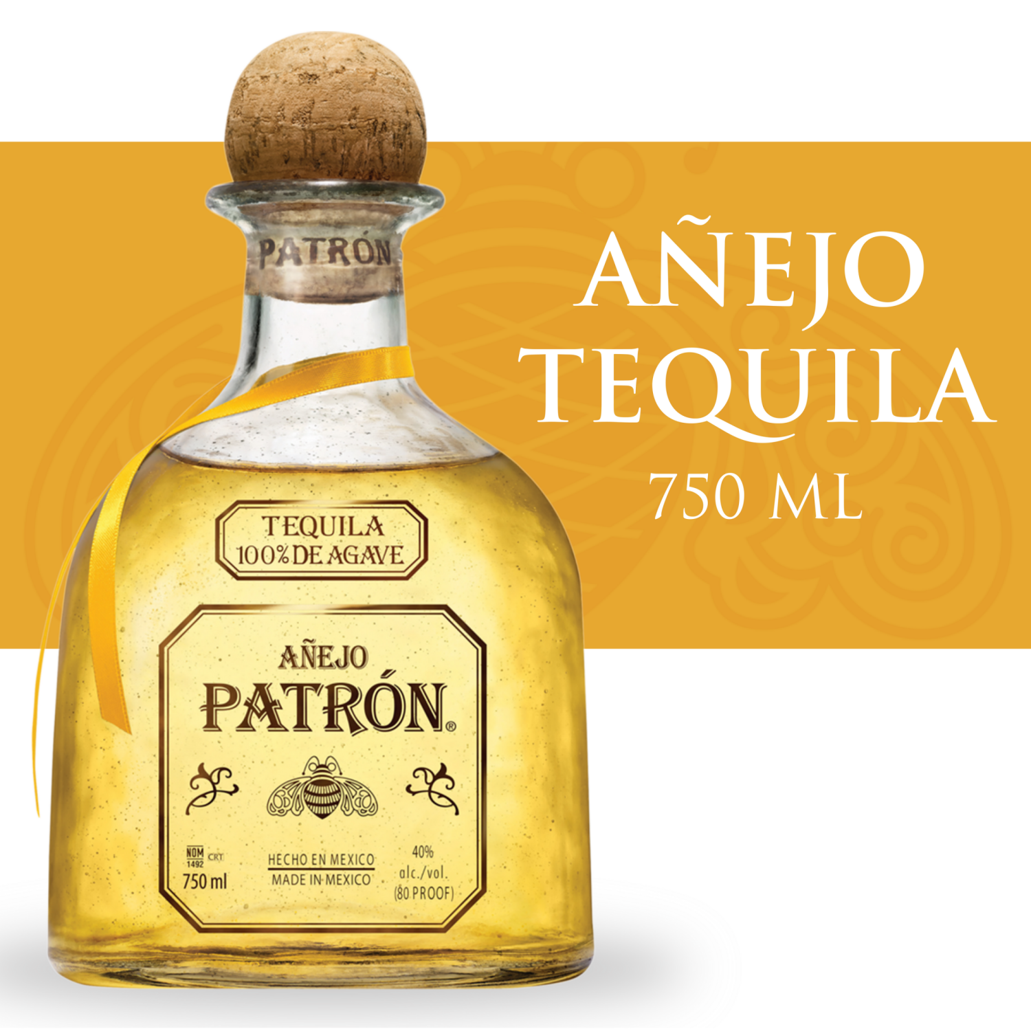 slide 1 of 5, Patrón Patron Anejo Tequila 40% 75Cl/750Ml, 750 mL