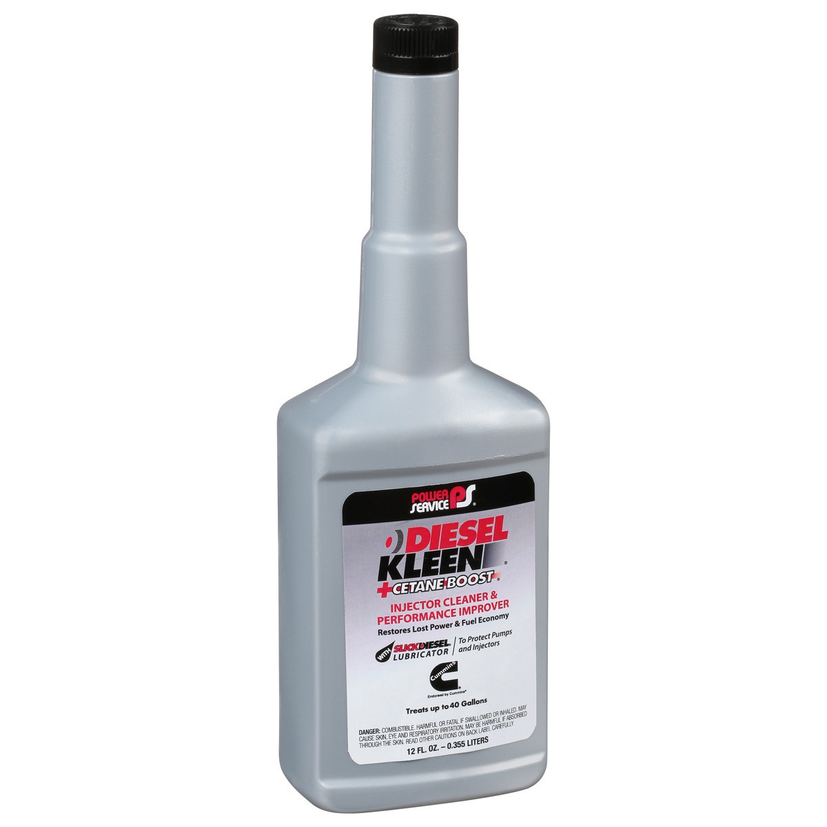 slide 3 of 11, Power Service Diesel Kleen +Cetane Boost Injector Cleaner & Performance Improver 12 oz, 12 oz