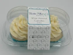 Taste This Bakery White Almond Cupcakes 2 Pack