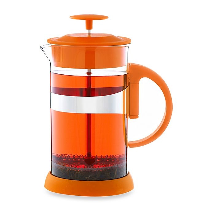 slide 2 of 2, GROSCHE Zurich 8-Cup French Press - Orange, 1 ct