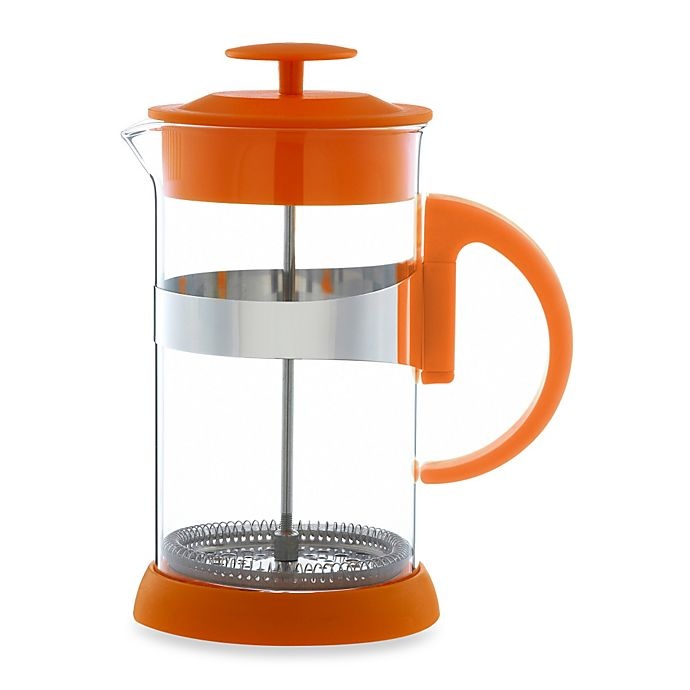 slide 1 of 2, GROSCHE Zurich 8-Cup French Press - Orange, 1 ct