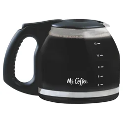 Mr. Coffee 12 Cup Glass Carafe - Black PLD12-RB