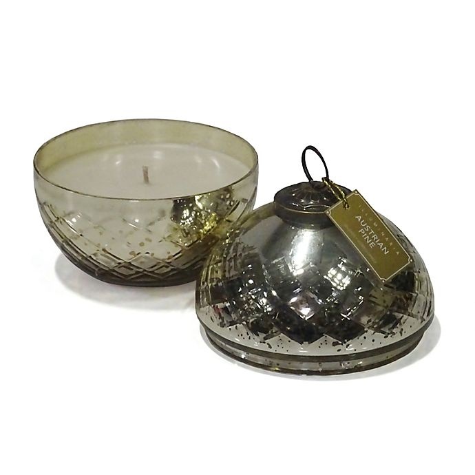 slide 2 of 2, Zodax Small Ornament Jar Candle - Gold, 1 ct
