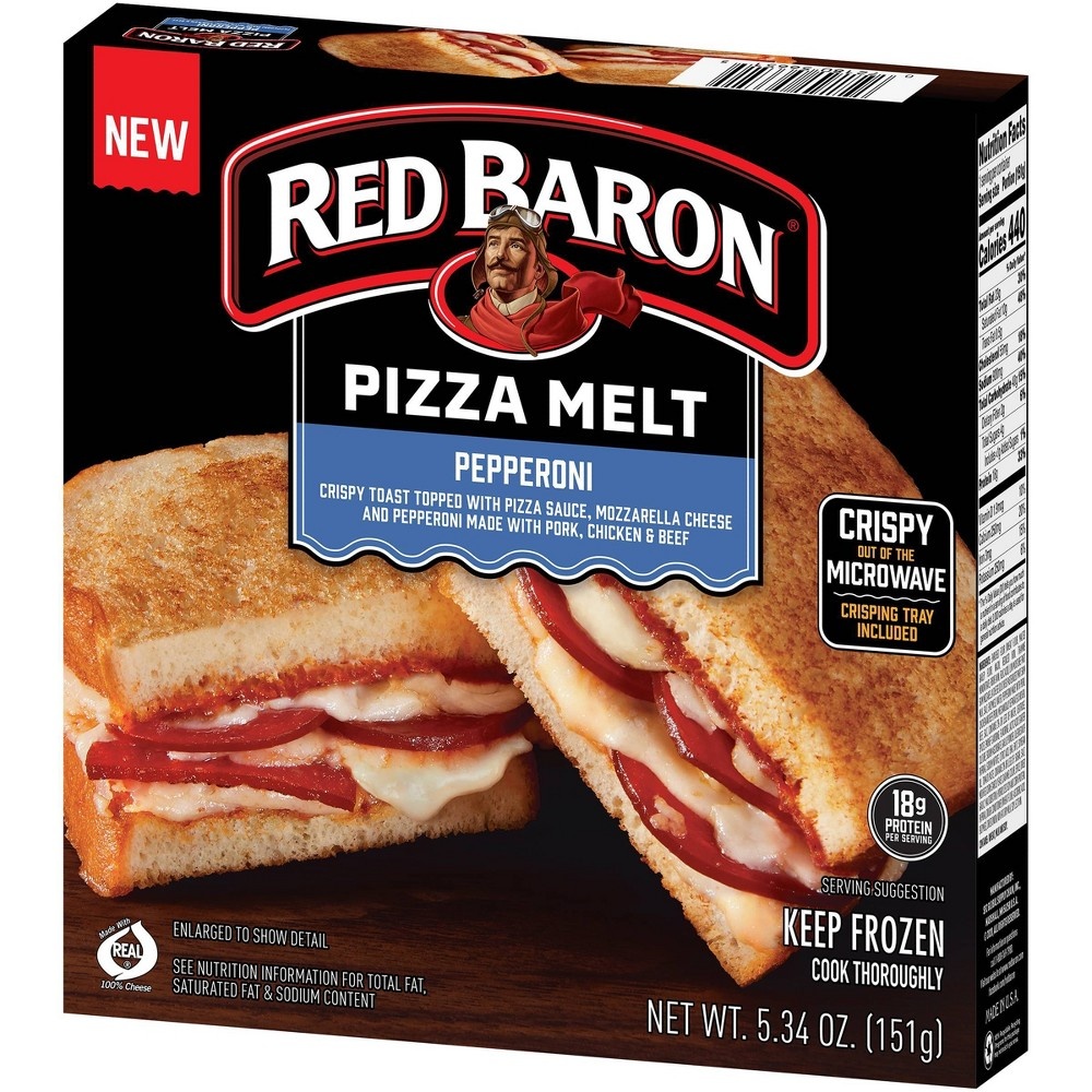 slide 3 of 6, Red Baron Pizza Melt, Pepperoni 5.34 oz, 5.34 oz