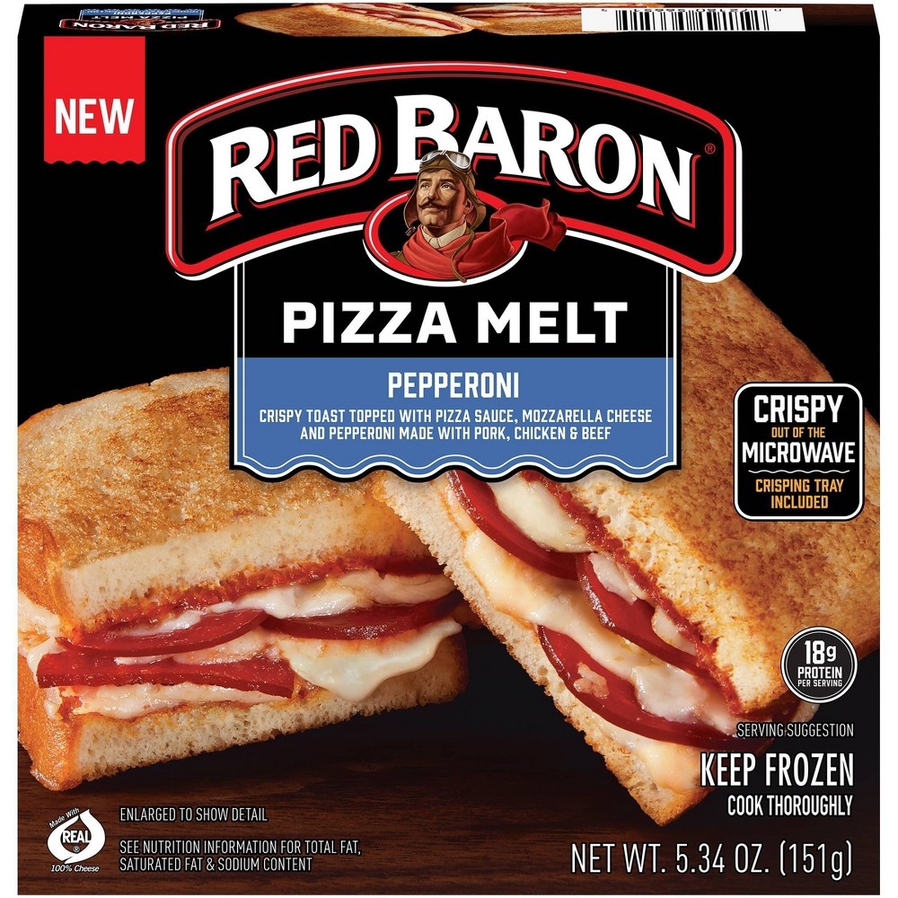 slide 6 of 6, Red Baron Pizza Melt, Pepperoni 5.34 oz, 5.34 oz