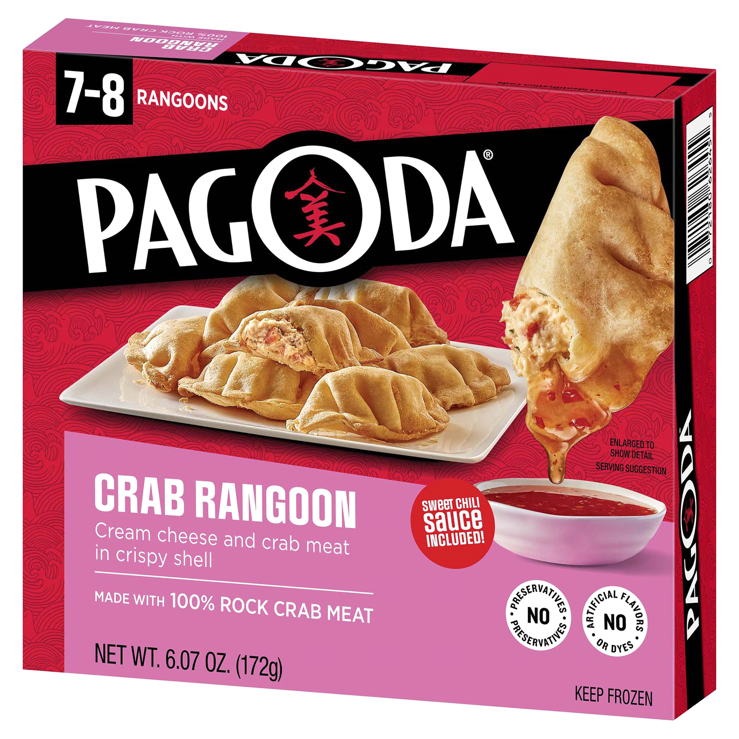 slide 3 of 3, Pagoda Express Crab Rangoon 6.07 oz, 6.06 oz