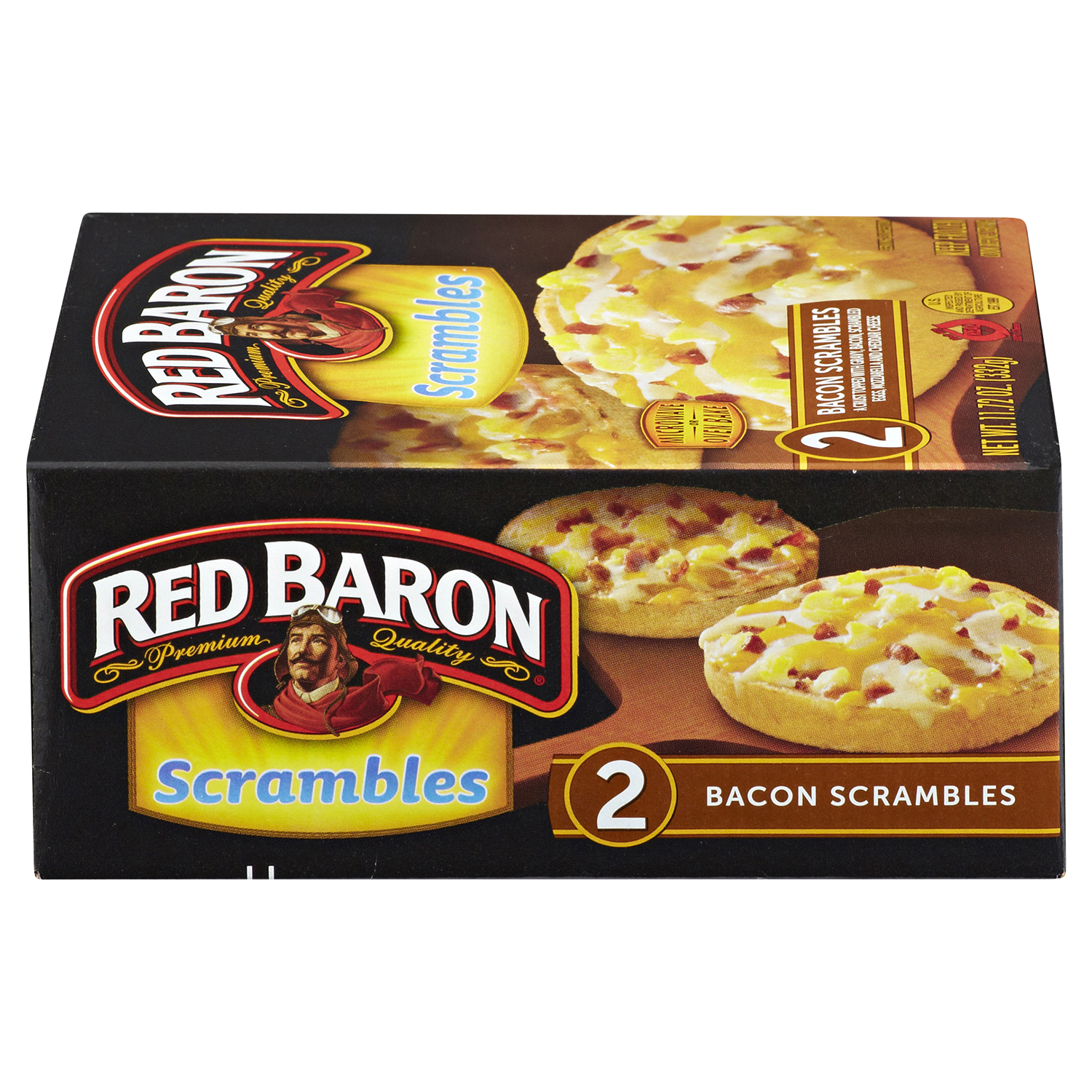 slide 2 of 5, Red Baron Breakfast Scrambles Bacon, Egg and Cheese Pizzas 2 ea, 2 ct