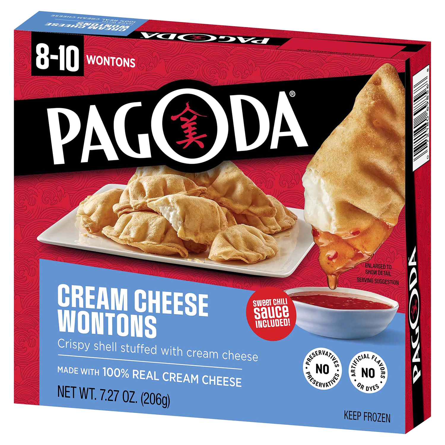 slide 3 of 3, Pagoda Express Cream Cheese Wontons 7.27 oz, 7.27 oz