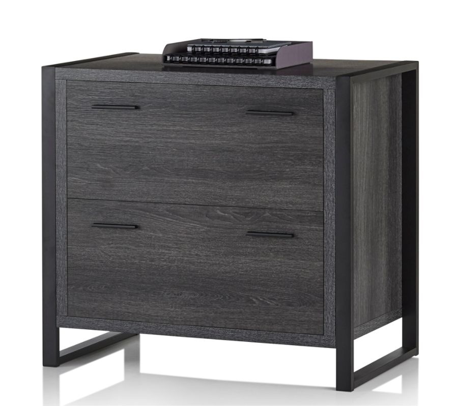 slide 8 of 10, Realspace Dejori 2-Drawer File Cabinet, Lateral, 32-3/4''W, Charcoal, 1 ct