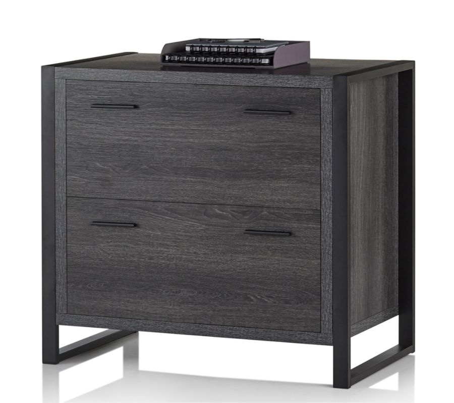 slide 10 of 10, Realspace Dejori 2-Drawer File Cabinet, Lateral, 32-3/4''W, Charcoal, 1 ct