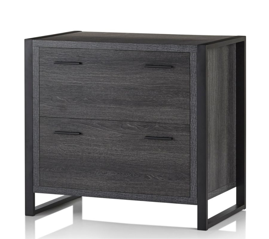 slide 10 of 10, Realspace Dejori 2-Drawer File Cabinet, Lateral, 32-3/4''W, Charcoal, 1 ct