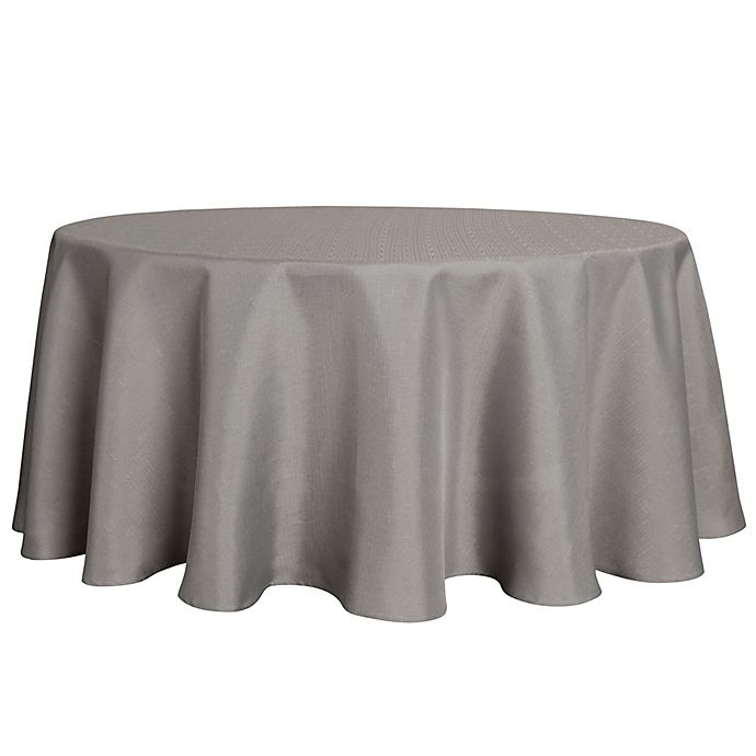 slide 1 of 1, Ultimate Textile Basics Round Tablecloth - Ash Grey, 70 in