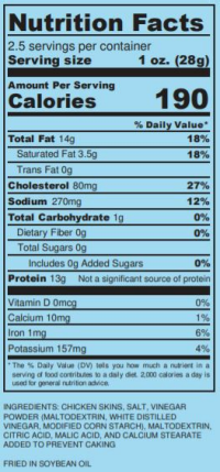 slide 2 of 4, Flock Crisps Chickn Salt & Vinegar, 2.5 oz