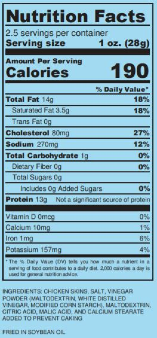 slide 4 of 4, Flock Crisps Chickn Salt & Vinegar, 2.5 oz