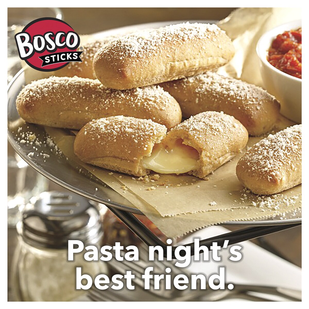 slide 13 of 29, Bosco's Mozzarella Cheese Stuffed Breadsticks, 14.5 oz (Frozen), 411.55 g